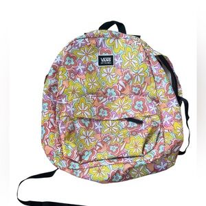 Vans Old Skool Floral Backpack - Pink and Yellow Floral Design